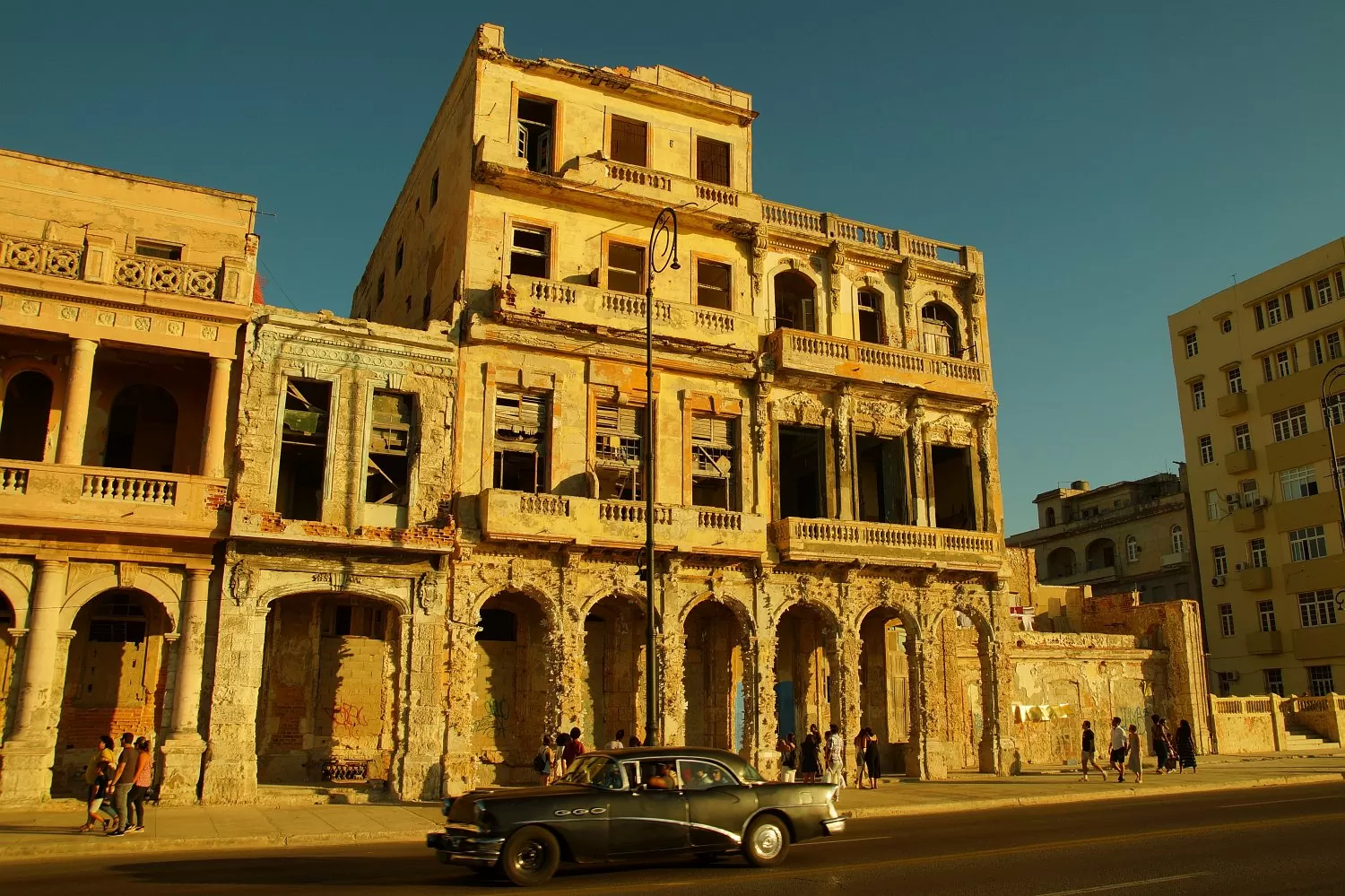 Malecon Havanna Ruinen