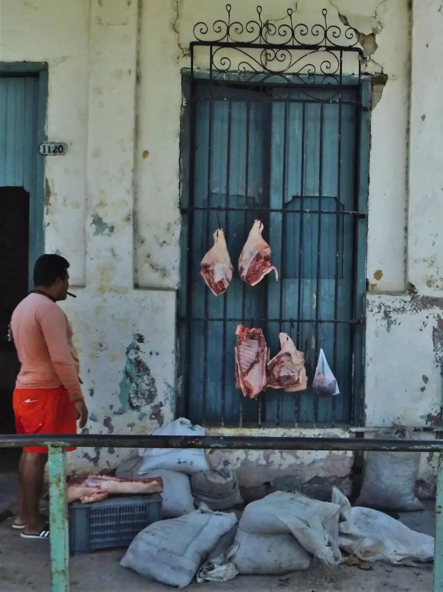 Fleischverkäufer (Kuba 2020)